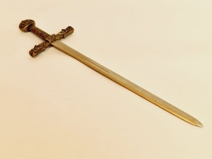 (I poł. XX w) ZABYTKOWY MASYWNY (74 g) NÓŻ DO LISTÓW (KOPERT)