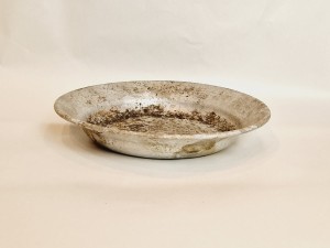 24,0 cm / 235 g - STARY ALUMINIOWY TALERZ - SZALKA DO WAGI NACISKOWEJ