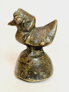 (XVIII / XIX w) BIRMA LAOS KAMBODŻA... 330 g (20 kyatt) - ZABYTKOWY ODWAŻNIK OPIUMOWY / HINTA (KACZKA)