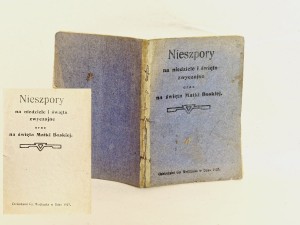(1927) NIESZPORY NA NIEDZIELĘ I ŚWIĘTA ZWYCZAJNE ORAZ NA ŚWIĘTA MATKI BOSKIEJ