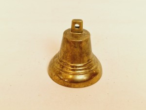 (l. 60 / 70-te XX w) STARY KOLEKCJONERSKI (52 g / 4,3 cm) DZWONEK MOSIĘŻNY