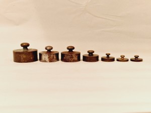 (XIX / XX w) DEUTSCHES REICH / 7 szt. (10 g - 200 g) - ODWAŻNIKI HANDLOWE