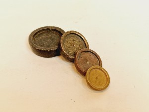 (XIX / XX w) ROSJA / 3, 6, 12, 24 З - (4 szt.) ZOŁOTNIKI ODWAŻNIK KUBEŁKOWE