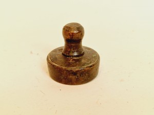 (1886) GUBERNIA WARSZAWSKA / 2 Ф - ODWAŻNIK CYLINDRYCZNY DO WAGI DZIESIĘTNEJ