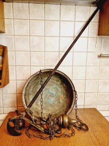 (XVIII / XIX w) BEZMIAN - WIELKA (92,0 cm / 5,09 kg) JEDNOSZALKOWA WAGA WISZĄCA