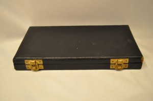 (poł. XX w) STARE ETUI DO WAGI JUBILERSKIEJ "50-GRAMOWEJ"