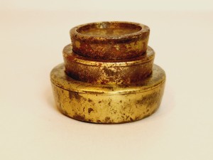 (XIX / XX w) ROSJA / 6, 12, 24 З - (3 szt.) ZOŁOTNIKI - ODWAŻNIKI KUBEŁKOWE