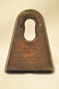 (XIX / XX w) NIEMCY / ODWAŻNIK (764 g) OBCIĄŻNIK LEJKA W SIEWNIKU KONNYM