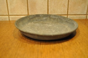 (XIX / XX w) 21,5 cm / ZABYTKOWA CYNOWA SZALKA DO WAGI SZALKOWEJ