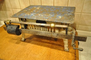 (XIX / XX w) DEUTSCHES REICH / "25 kg" UNIKATOWA PLATFORMA WAGA NACISKOWA