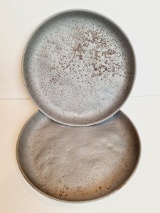 (XIX / XX w) KPL 2 szt. (27,0 cm) ŻELAZNE SZALKI DO WAGI "15-20kg"