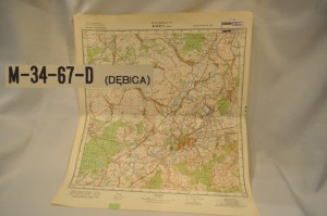 (1975) MAPA 1:50 000 / DĘBICA, MOKRE, ZASÓW, NAGOSZYN, BRZEŹNICA, KOZŁÓW, ZAWADA. GRABINY, PODGÓRZE, CZARNA TARNOWSKA...