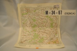 (1973) MAPA 1:100 000 / DĘBICA, MIELEC, DĄBROWICA, MOKRE, ZASÓW, NAGOSZYN, BRZEŹNICA, KOZŁÓW, ZAWADA, GRABINY, PODGÓRZE, CZARNA TARNOWSKA...