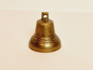 (l. 60 / 70-te XX w) STARY KOLEKCJONERSKI (5,0 cm / 82 g) DZWONEK MOSIĘŻNY