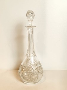 (l. 70-te XX w) KARAFKA KRYSZTAŁOWA (28,0 cm / 775 g / 0,5 l) 24% PbO