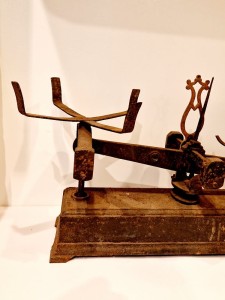 (XIX / XX w) "5 KILOG" - STARA MASYWNA (53,0 cm / 7,35 kg) WAGA SZALKOWA