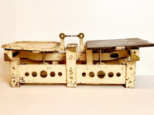 (XIX / XX w) DEUTSCHES REICH / "5 kg" - ZABYTKOWA WAGA SZALKOWA