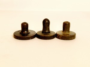 (XIX / XX w) ROSJA / 3 szt. a 1 Ф - ODWAŻNIKI FUNTOWE DO WAGI DZIESIĘTNEJ 