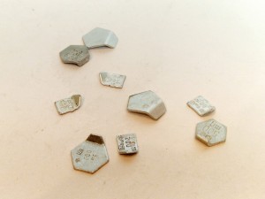 (l. 70 / 80-te XX w) 5 x 200 mg, 5 x 500 mg STARE ODWAŻNIKI LABORATORYJNE