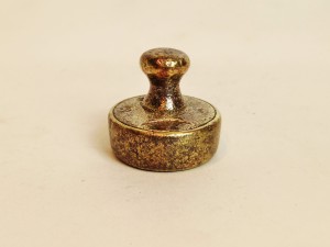 (XIX w) GUBERNIA WARSZAWSKA / "2 Ф" - ODWAŻNIK FUNTOWY DO WAGI DZIESIĘTNEJ