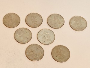 (l. 80-te XX w) 8 szt. - POLSKIE MONETY "100 zł"