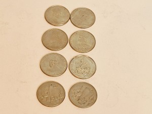 (l. 80-te XX w) 8 szt. - POLSKIE MONETY "100 zł"