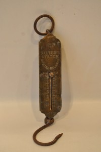 (XIX / XX w) No 2 SALTER'S IMPROVED / 12 kg - WAGA SPRĘŻYNOWA