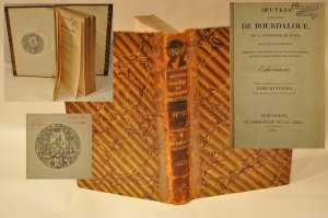 (1812) OEUVRES DE BOURDALOUE t. VIII - EXHORTATIONS EXLIBRIS BIBL SEMIN