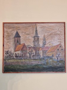 (1979) BYTOM ODRZAŃSKI / W. HALKOCZY - OBRAZ OLEJNY (52,0 cm x 42,0 cm)