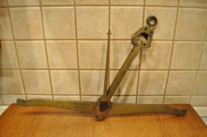 (XIX / XX w) DEUTSCHES REICH / ZABYTKOWA MOSIĘŻNA WAGA WISZĄCA