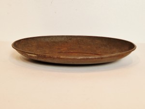 (XIX / XX w) ZABYTKOWA ŻELAZNA SZALKA (27,5 cm x 19,2 cm) DO WAGI NACISKOWEJ