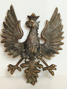 (I poł. XX w) POLSKA / BRĄZ - ORZEŁ KRÓLESTWA POLSKIEGO