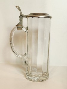 (l. 90-te XX w) NIEMCY / BMF MASYWNY (944 g) KOLEKCJONERSKI KUFEL SZKLANY