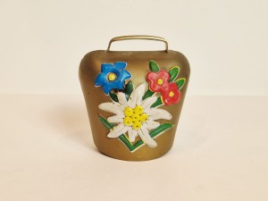 (l. 60 / 70-te XX w) 7,6 cm / 109 g - STARY KOLEKCJONERSKI DZWONEK PASTERSKI