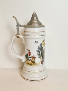 (l. 60 / 70-te XX w) BAVARIA / MASYWNY (27,0 cm / 1,17 kg) KUFEL CERAMICZNY
