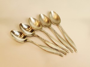 5 szt. (2+3) - ŁYŻECZKI DO HERBATY (14,5 cm) HEFRA FH MET-60 WZÓR AMERYKAŃSKI