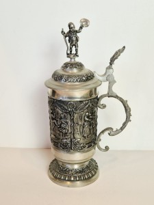 (l. 80-te XX w) SUMELKA POZNAŃ / KUFEL CYNOWY (25,0 cm / 824 g) Z POKRYWKĄ