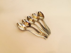 5 szt. - ŁYŻECZKI DO KAWY (11,0 cm) HEFRA FH MET-60 WZÓR AMERYKAŃSKI