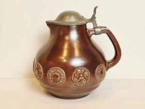 (ok 1910) MERKELBACH GRENZHAUSEM - ZABYTKOWY KAMIONKOWY DZBAN NALEWAK