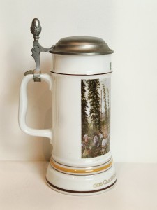 (l. 90-te XX w) RASTAL / "CHMIELOBRANIE" MASYWNY (23,0 cm) KUFEL CERAMICZNY