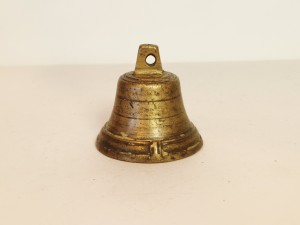 (XIX / XX w) "ORS 1" - MAŁY (4,5 cm / 68 g) ZABYTKOWY DZWONEK MOSIĘŻNY