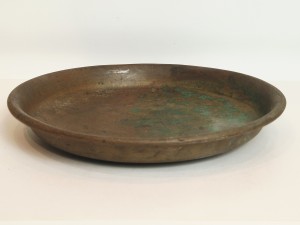 (XIX / XX w) BRĄZ - MASYWNA (26,8 cm / 399 g) ZABYTKOWA SZALKA DO WAGI
