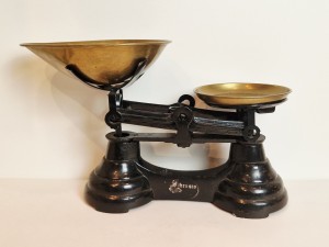 (l. 70 / 80-te XX w) "LIBRASCO" - STARA ANGIELSKA WAGA SZALKOWA - KWIETNIK