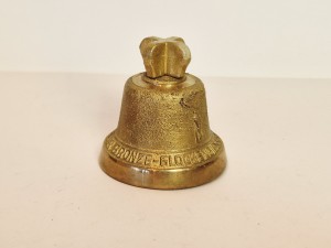 (II poł. XX w) "EIFELER BRONZE" STARY (5,5 cm / 117 g) DZWONEK MOSIĘŻNY