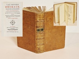 (1756) PARIS / LES POESIES D'HORACE... (t. V) - POEZJE HORACEGO