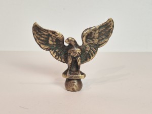 (XIX-XX w) ZABYTKOWY MASYWNY (75 g) ORZEŁ - ZWIEŃCZENIE JANCZARÓW