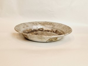 24,0 cm / 235 g - STARY ALUMINIOWY TALERZ - SZALKA DO WAGI NACISKOWEJ