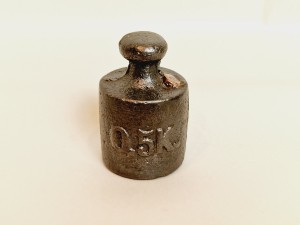 (1884 - 1910) DEUTSCHES REICH / "0,5 K." ZABYTKOWY METRYCZNY ODWAŻNIK HANDLOWY