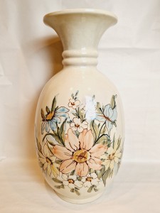 (l. 70-te XX w) WAZON (46,8 cm) BOLESŁAWIEC / proj. BRONISŁAW WOLANIN / mal. T. BURAKOWSKA