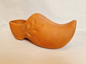 (l. 70 / 80-te XX w) "BUT" - MASYWNA (1,28 kg) CERAMICZNA DONICZKA / KWIETNIK